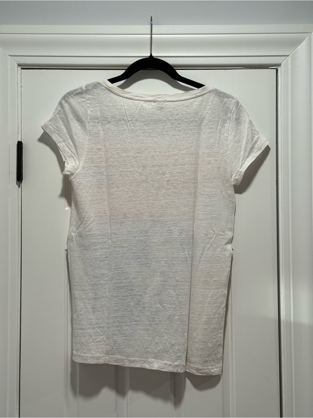 J. Crew 100% Linen Graphic Tee - Large - NWOT - Picture 3 of 5